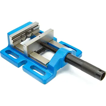 TrueTech Strojní svěrák pod vrtačku modrý 80 mm