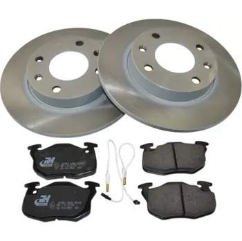 Brzdový kotouč Sada přední brzdové kotouče destičky CITROEN SAXO PEUGEOT 106 205 309 (CITROEN 91508338 95661748 96070525 PEUGEOT 424689 4246A5 425032 425033 425035 425036 425049 425050 425057 425072 425076 425088 425097 425141)