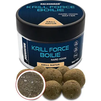 Boilies Haldorádó Wafters Krill Force Hard Hook Boilies 24/30 mm Krill Natur