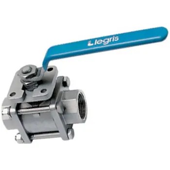 Ventil Pneumatický NEREZ kulový ventil dvoucestný G1 1/2"vni^40mm Legris 4832 40 49