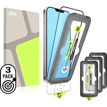 Tempered Glass Protector pro iPhone 14 Plus / 13 Pro Max + samočisticí aplikátor (3 pack)
