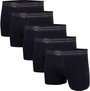 Pánské spodní prádlo CR7 PÁNSKÉ BOXERKY TRUNK 5 PACK BLACK 8106-49-2403 Velikost: L