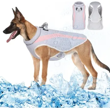 Obleček pro psa Vivi Bear Chladící vesta pro psy s postrojem, Chladící vesta pro psy, Chladící kabáty pro domácí