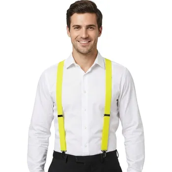 Karnevalový doplněk Šle kšandy neon žluté