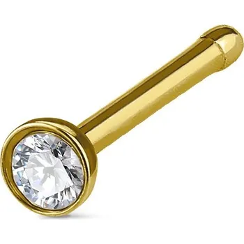 Piercing Šperky4U Zlacený piercing do nosu - N0048-GD