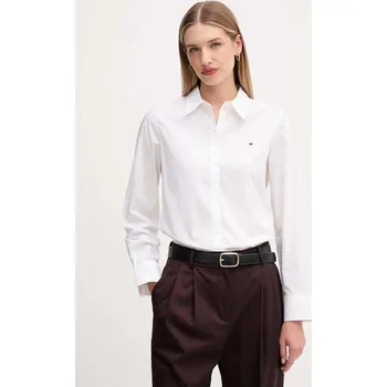 Pánská košile Košile Tommy Hilfiger WW0WW47169 bílá 00X, vel. 42