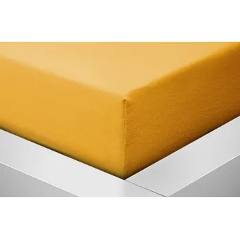Prostěradlo Prostěradlo Jersey lux do postýlky žlutá curry