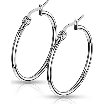 Náušnice Šperky4U Ocelové náušnice - kruhy 30 mm - OPN1197-30
