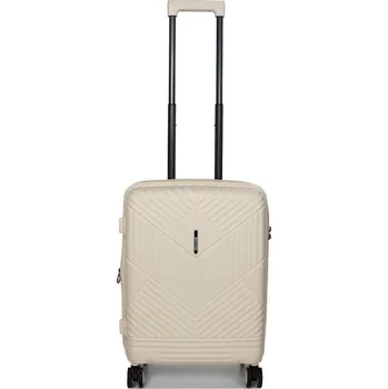Malý kabinový cestovní kufr s expandérem polypropylenový 40 l Airtex 639 béžová