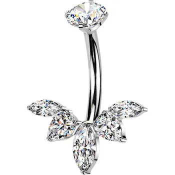 Piercing Šperky4U Luxusní piercing do pupíku - TITAN - TIT1597