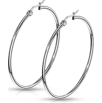 Náušnice Šperky4U Ocelové náušnice - kruhy 50 mm - OPN1197-50