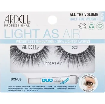 Umělé řasy Ardell Light As Air 523 Set - Dárková sada - Black