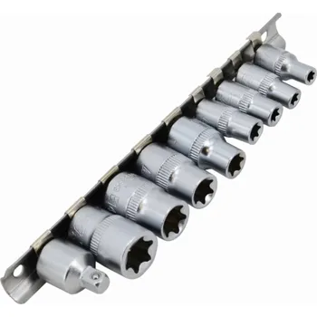 Gola sada AWTools SADA ZÁSUVEK TORX 1/4 3/8 E5-E16 - 9 KUS