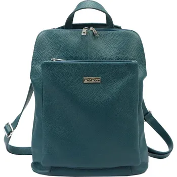 Městský batoh Dámský kožený batoh petrolejový MiaMore KZ2243303 10l