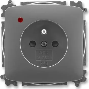 Elektrická zásuvka Zásuvka s clon. s ochranou před přepětím 5599A-A02357 S2 kouřová šedá Tango ABB