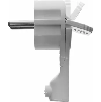 Elektrická zásuvka AWTools ÚHLOVÁ PLOCHÁ ZÁSTRČKA 10ks. BÍLÁ WT-16UP