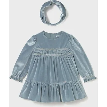Dívčí šaty Dívčí šaty Mayoral 2904.4A.Baby.9BYA modrá 55X, vel. 98