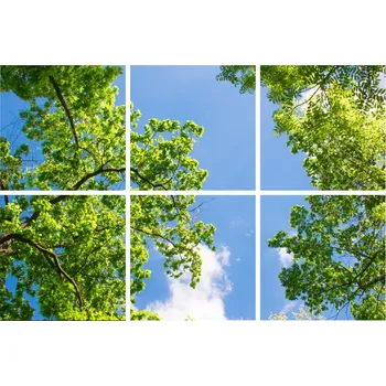 Dekorativní svítidlo Dekorativní LED svítidlo - LED panel - motiv stromy - sada 6 panelů