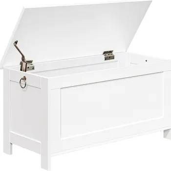 Komoda Truhla s úložným prostorem a lavicí Vasagle Fio 76 cm bílá