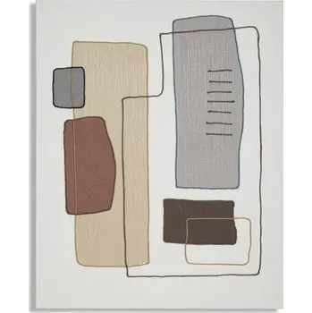 Obraz Obraz Paint B 80x100 cm šedo-béžový