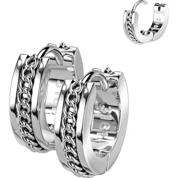 Náušnice Šperky4U Ocelové náušnice kroužky 14mm - OPN1940-ST