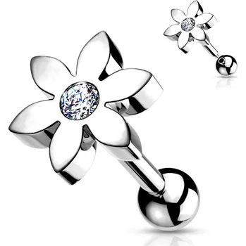 Piercing Šperky4U Cartilage piercing do ucha - kytička - CP1078