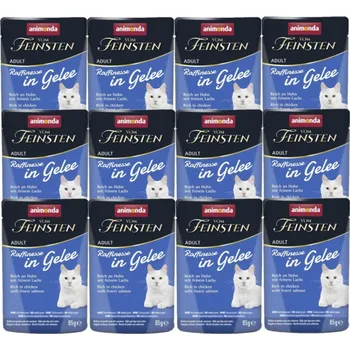 ANIMONDA Vom Feinsten Raffinesse kuře se lososem v rosolovité omáčce 12x85g