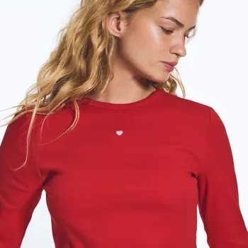 Reserved - Dlouhý bavlněný rukáv 2 ks - červená - 018HQ-33X - 018HQ-33X-XS