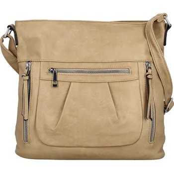 Kabelka Dámská crossbody kabelka béžová - Firenze Angelis béžová