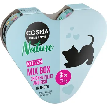 Krmivo pro kočku Cosma Nature Kitten box 3x70g