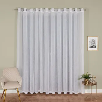 Dekorační dlouhá záclona s kroužky s jemným leskem FRANCES bílá 300x250 cm MyBestHome