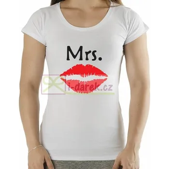 Žertovný předmět Tričko Mrs. pro ženu - novomanželé - XL
