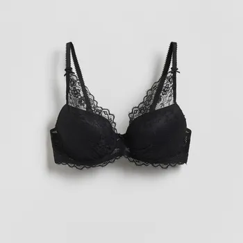 Podprsenka Reserved - Krajková push up podprsenka - černý - 704HQ-99X - 704HQ-99X-80B