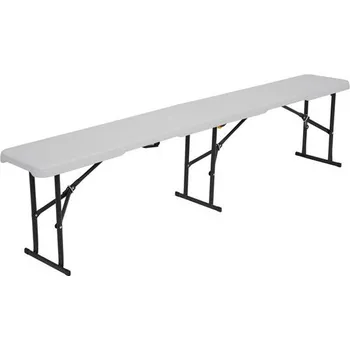 Posilovací lavice NILS CAMP Skládací kempingová lavice NILS Camp NC3404 bílá