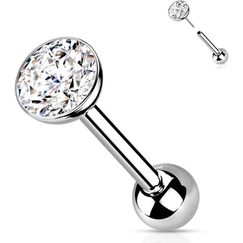 Šperk Šperky4U Cartilage PUSH IN piercing TITAN, 1,2 x 6 mm - TIT1136-1206-05