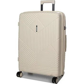 Střední cestovní kufr s expandérem polypropylenový TSA 70 l Airtex 639 béžová