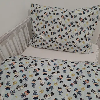 Povlečení Pro útulný domov Povlečení do postýlky Policie ROZMĚR: 40 x 60 + 90 x 120 cm