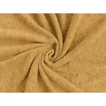 Prostěradlo Prostěradlo Jersey froté do postýlky žlutá curry 60x120