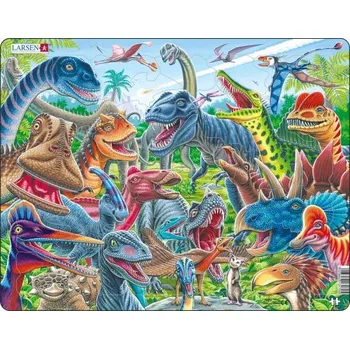 Hračka Puzzle Šťasní dinosauři