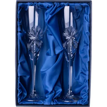 Sklenice Bohemia Crystal Sklenice na bílé víno 2ks. Bohemia Crystal Fiona brus Mašle