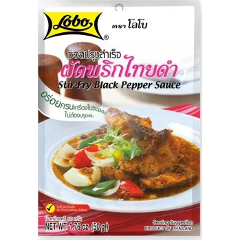 Lobo Omáčka na smaženou rybu s černým pepřem 50g