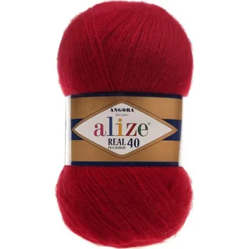 Galanterie Alize Angora real 40 - 105 temnější červená