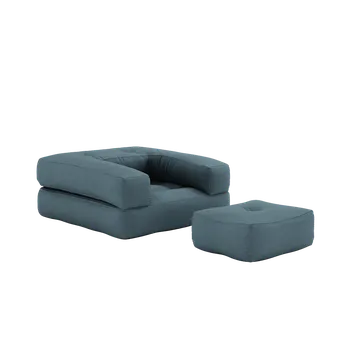 Křeslo KARUP DESIGN Rozkládací křeslo CUBE 3v1 petrolej 815757090190