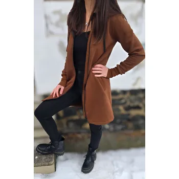 Dámská mikina Kulišárny Dámský WARM kabát Hnědá VELIKOST: 42