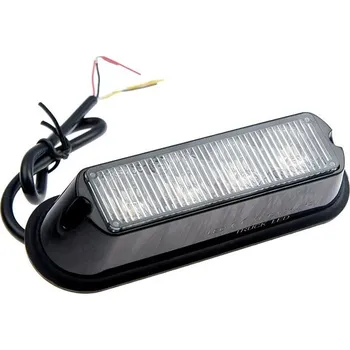 Maják Výstražné světlo 4xLED oranžové 12/24V - velké