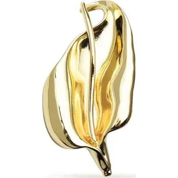 Souprava šperků B-TOP Designová zlatá brož ve tvaru lilie z chirurgické oceli