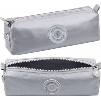 Penál Školní penál organizér jednokomorový šedý 21,5 cm