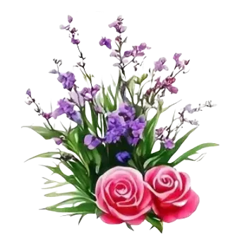 Nášivka Nažehlovací obrázek - květiny IV (8,6 x 9,5 cm)