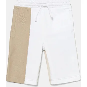 Chlapecké kraťasy Dětské bavlněné šortky Guess L5GD07.KA6R4.PPYA hnědá 84X, vel. 175