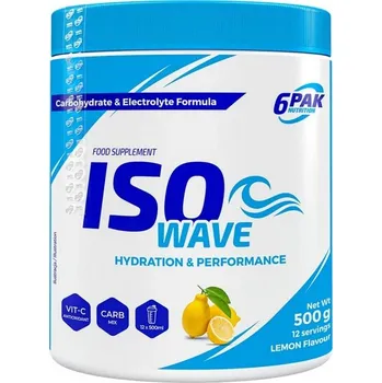 Iontový nápoj 6Pak Nutrition Isotonic Iso Wave 500 g Příchuť: Citron